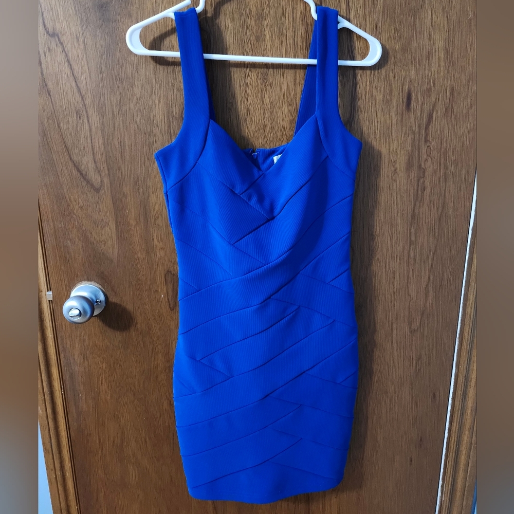 Vibrant Blue Sleeveless Dress